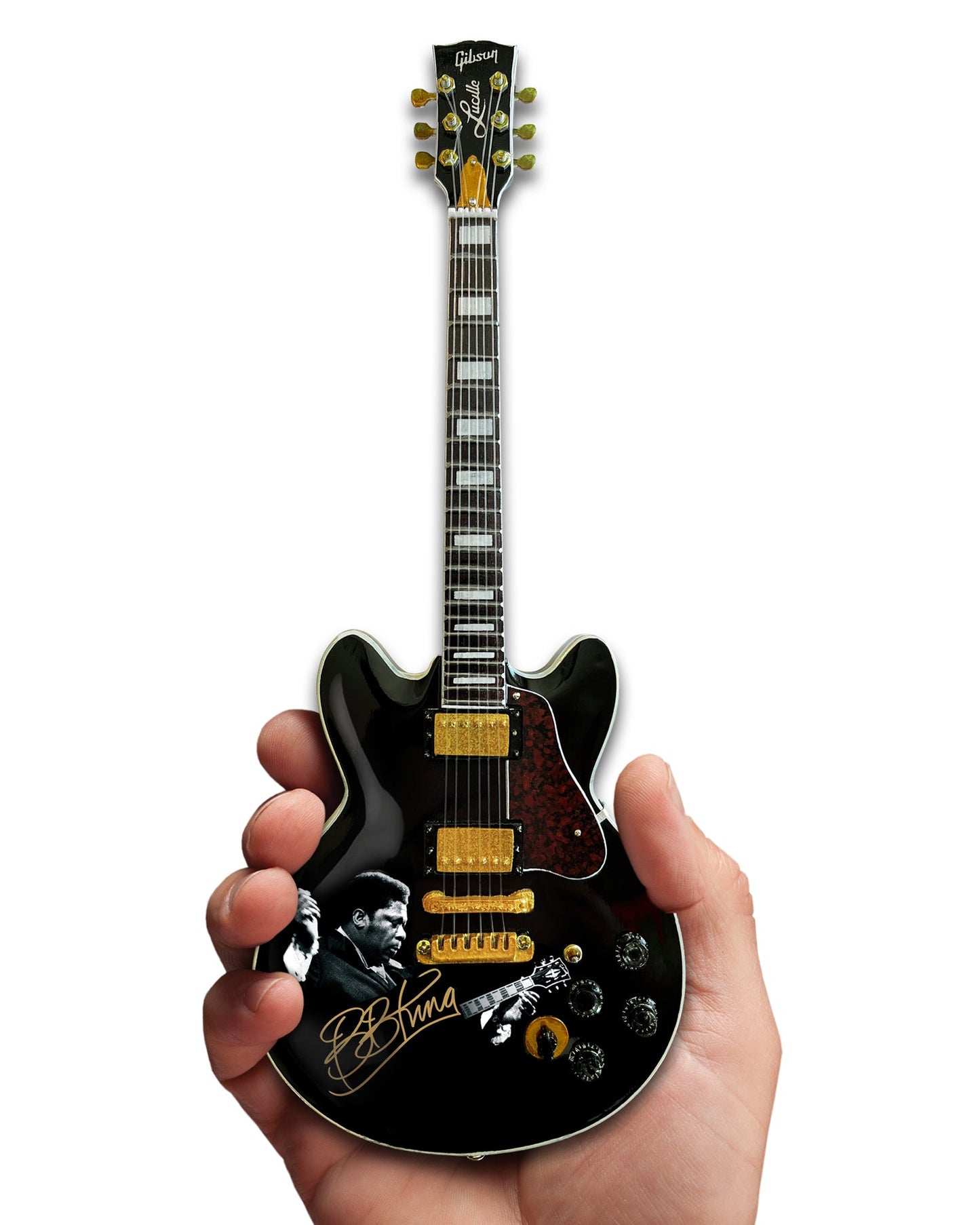 BB KING TRIBUTE Gibson ES-355 Lucille Ebony Miniature Guitar Model