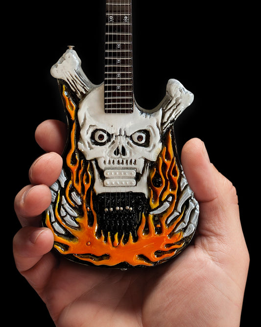 Official George Lynch Signature ESP Flaming Skull Mini Guitar Replica