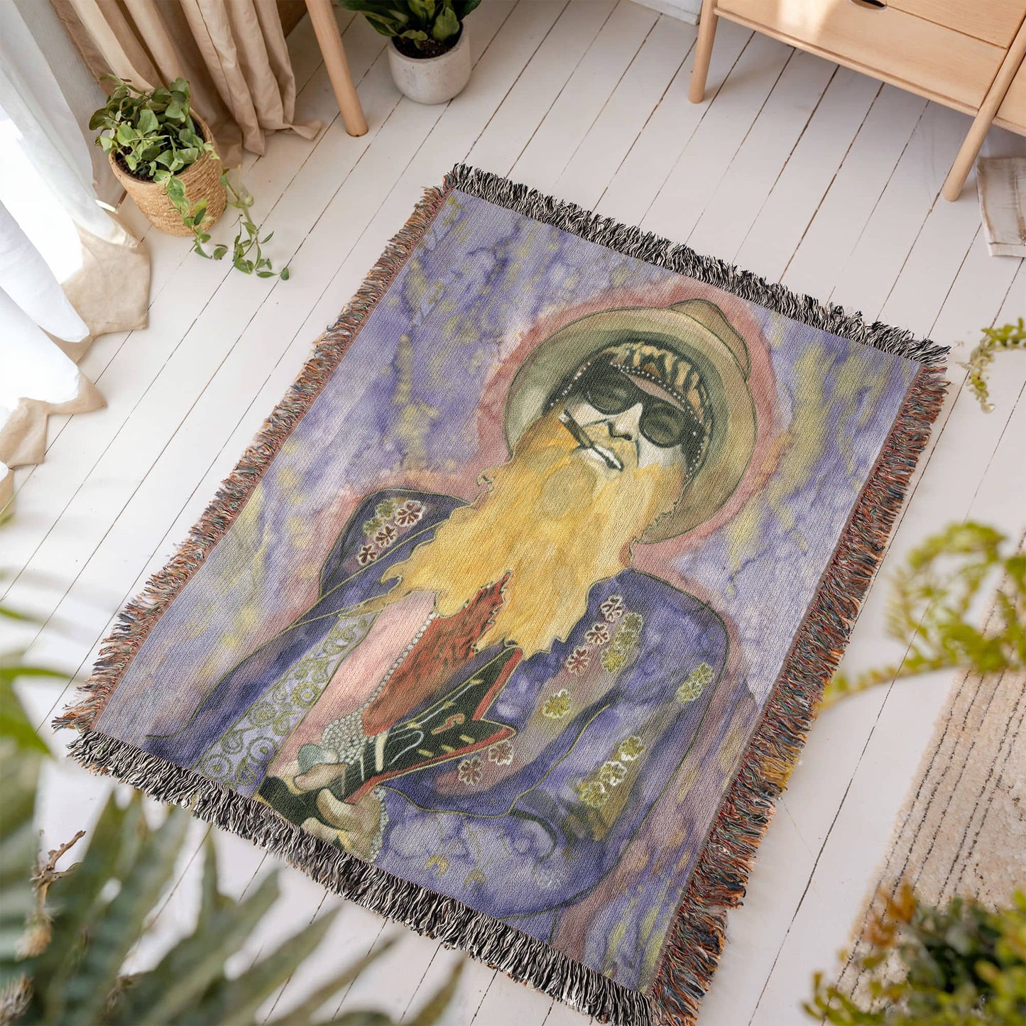 Billy F Gibbons - 50” x 60” woven blanket