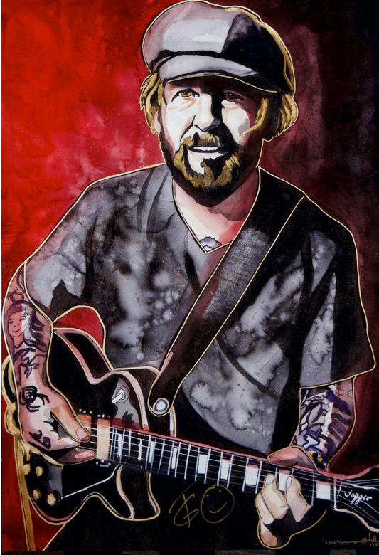 Tracii Guns - SIGNED Portrait on Metal