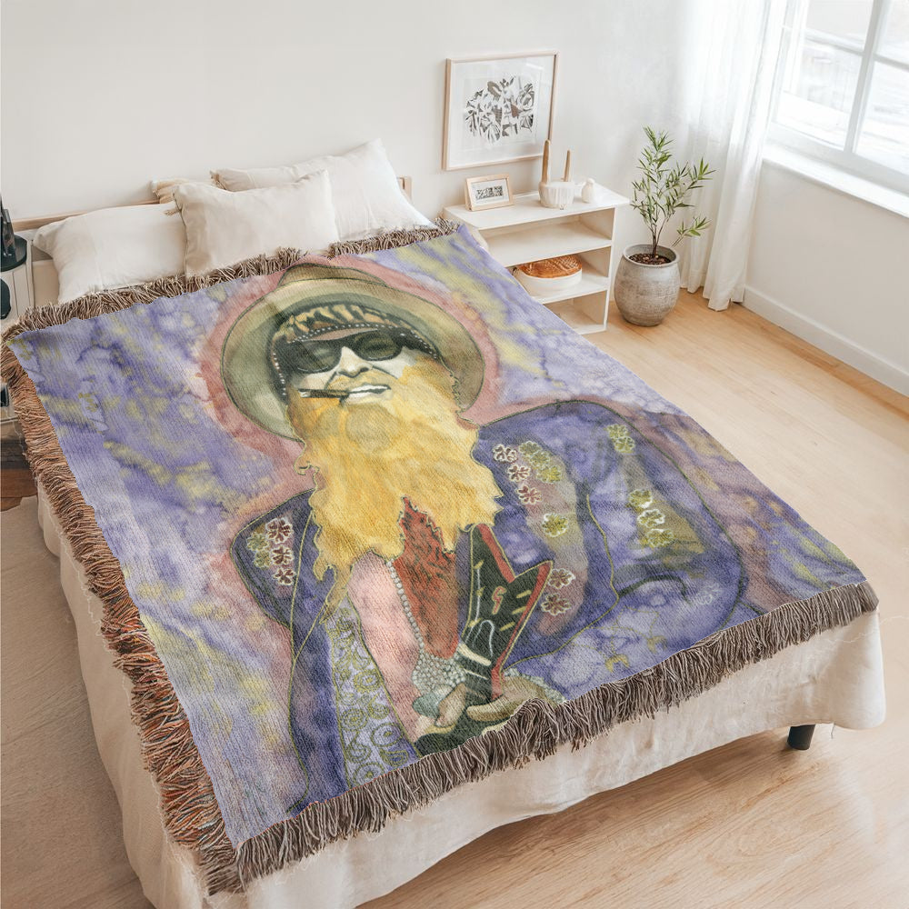 Billy F Gibbons - 50” x 60” woven blanket