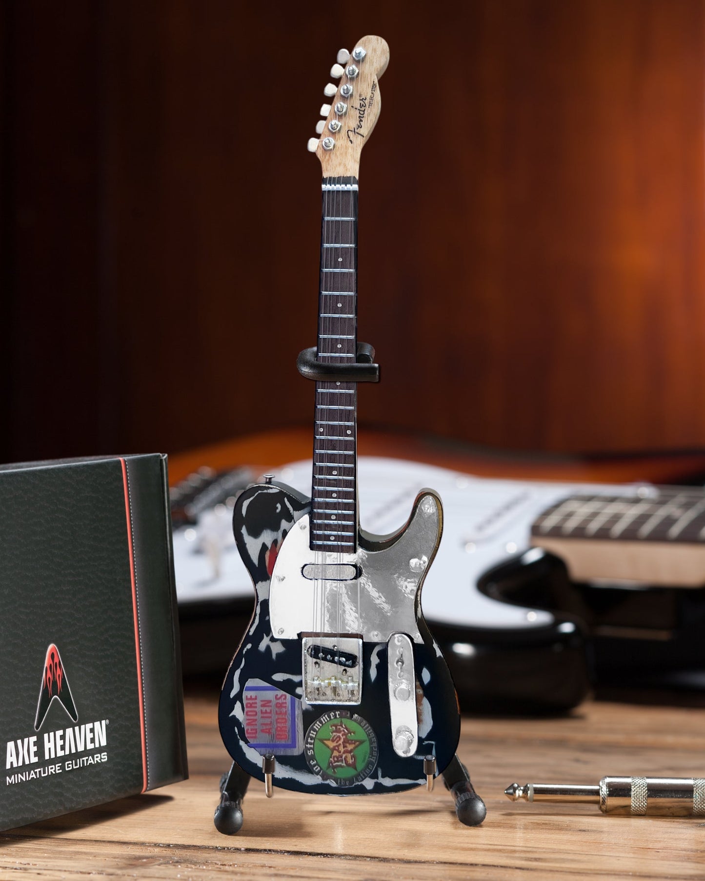 Officially Licensed Joe Strummer Fender™ Telecaster™ Signature Relic Mini Guitar Replica