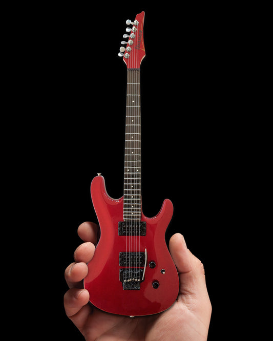 Joe Satriani Signature Candy Apple Red Miniature Guitar Replica Collectible