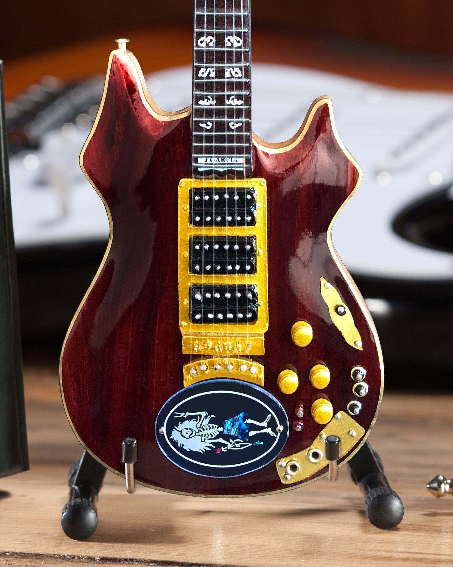Jerry Garcia™ Rosebud™ Tribute Mini Guitar Replica - OFFICIALLY LICENSED