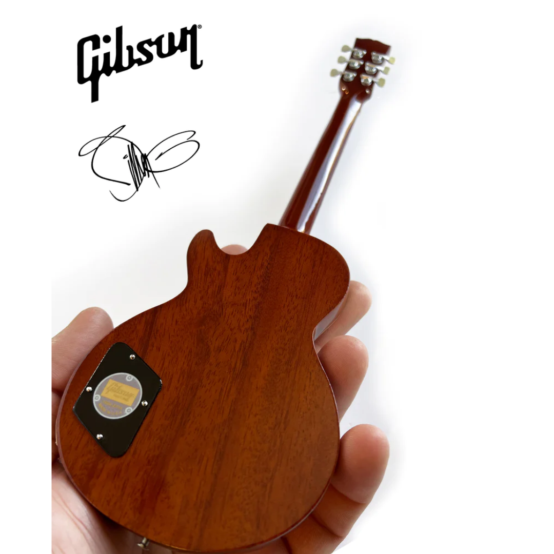 Billy F Gibbons SIGNED Gibson Pinstripe Goldtop Les Paul Mini Guitar