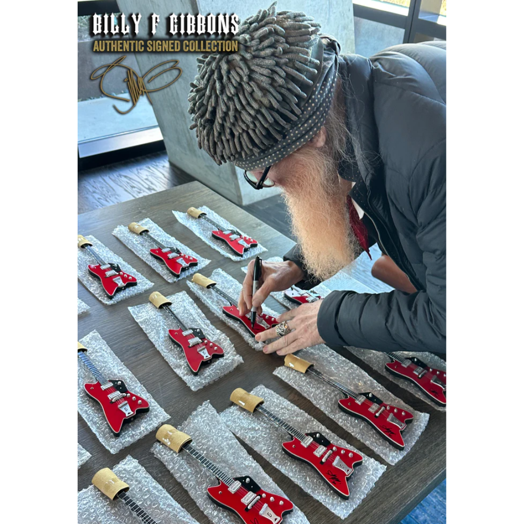 Billy F Gibbons SIGNED Gretsch Billy Bo Mini Guitar