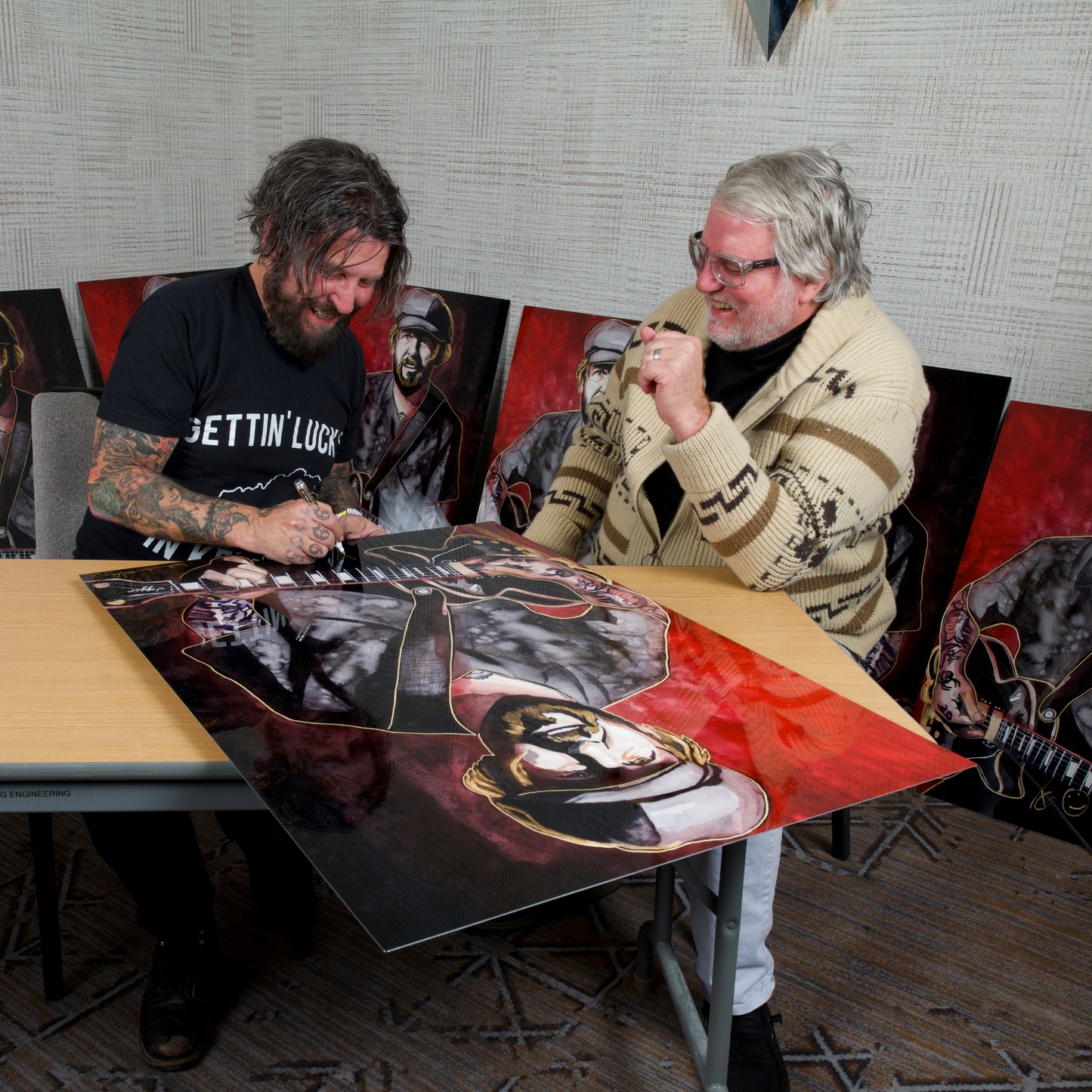 Tracii Guns - SIGNED Portrait on Metal