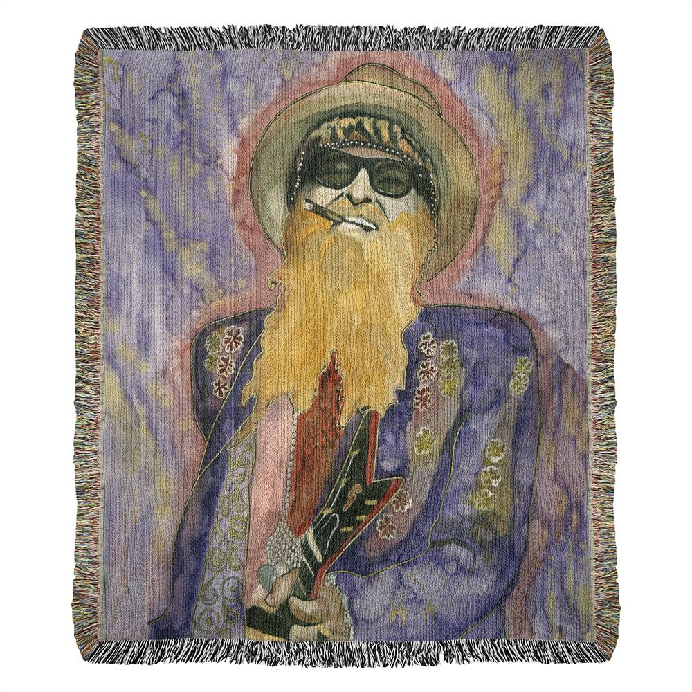 Billy F Gibbons - 50” x 60” woven blanket