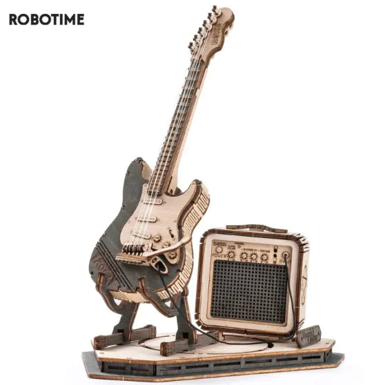 Electric Guitar 3D Wooden Puzzle Kit