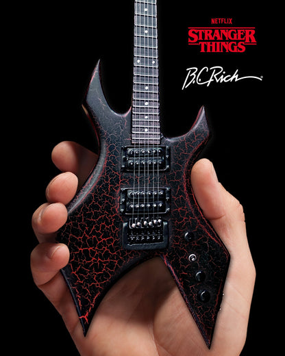 Official Stranger Things® Eddie's Guitar B.C. Rich® NJ Warlock® Mini Guitar Model