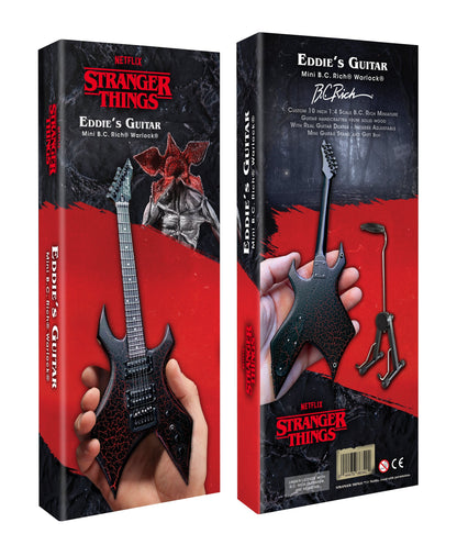 Official Stranger Things® Eddie's Guitar B.C. Rich® NJ Warlock® Mini Guitar Model