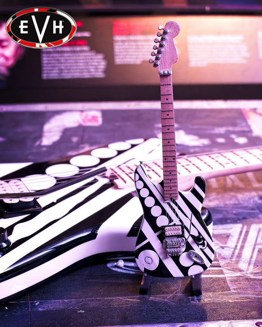 Eddie Van Halen EVH “Circles” Mini Guitar Replica Collectible - Officially Licensed