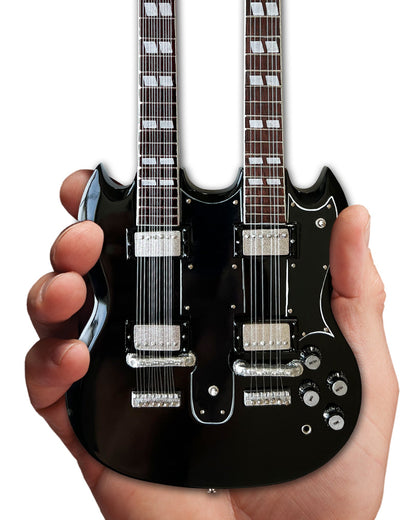 Slash Gibson 1966 EDS-1275 Doubleneck - Aged Mini Guitar Replica Model