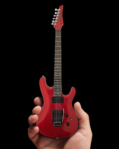 Joe Satriani Signature Candy Apple Red Miniature Guitar Replica Collectible