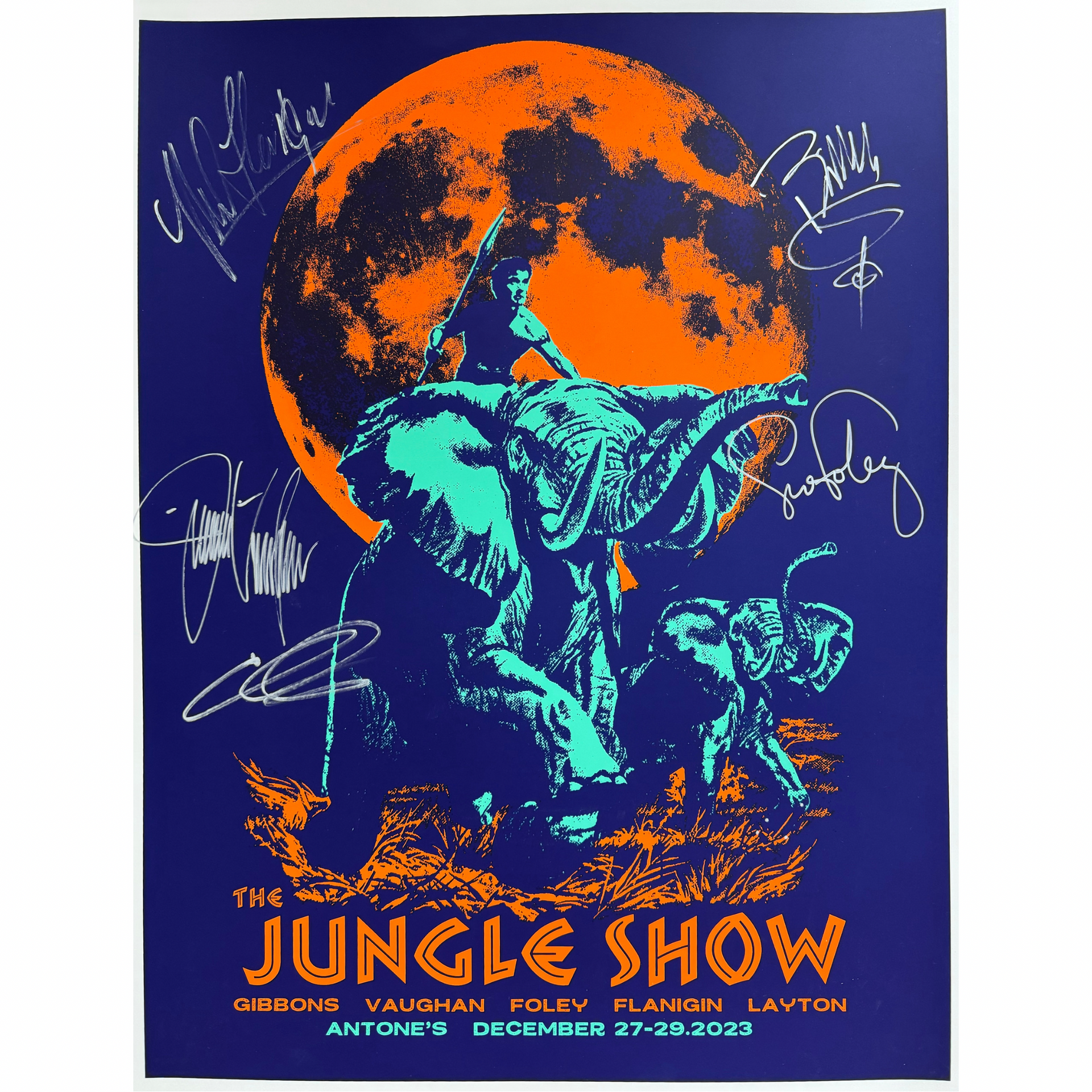 Paul Guiramand【静物】lithograph 限定100 直筆サイン Billy F Gibbons & Jimmie Vaughan SIGNED Poster - Jungle Show 2023