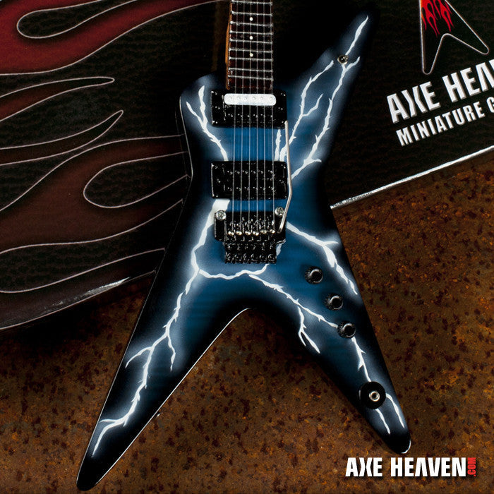 Licensed Dimebag Darrell Signature Lightning Bolt Miniature Guitar