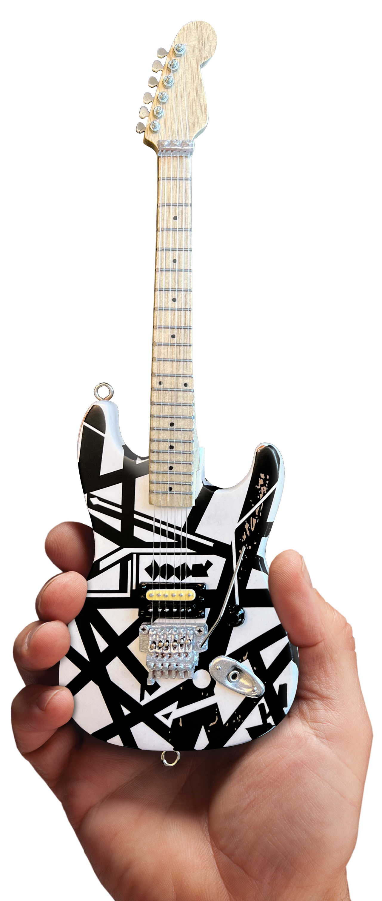 Eddie Van Halen EVH “Shapes” Mini Guitar Replica Collectible - Officially Licensed
