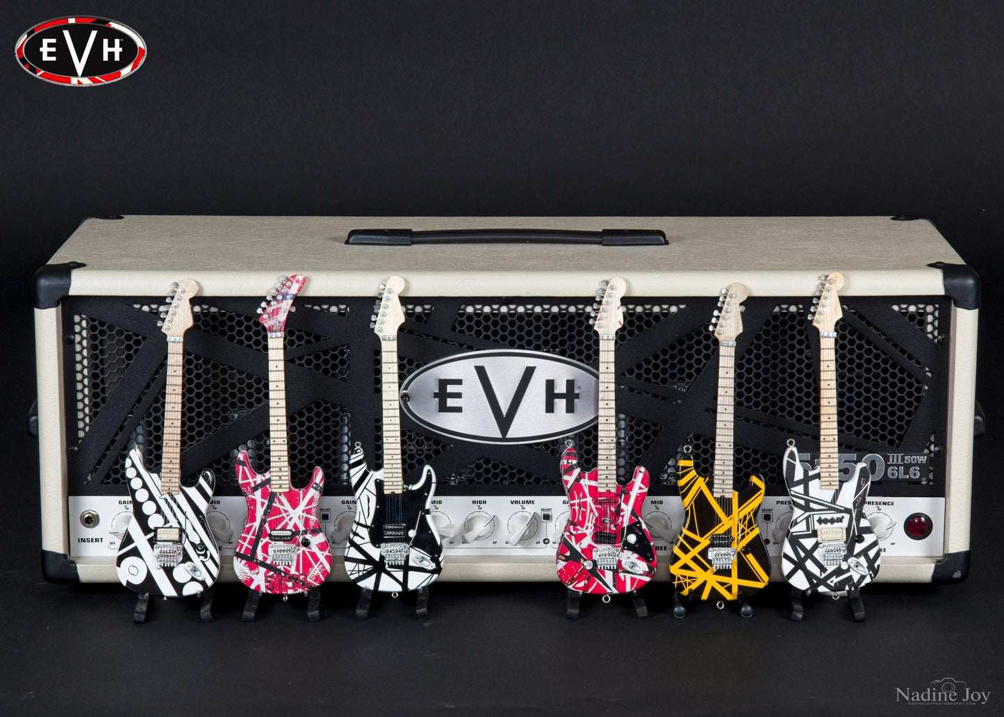 EVH Set of 6 Eddie Van Halen Mini Guitar Replica Collectibles - Officially Licensed