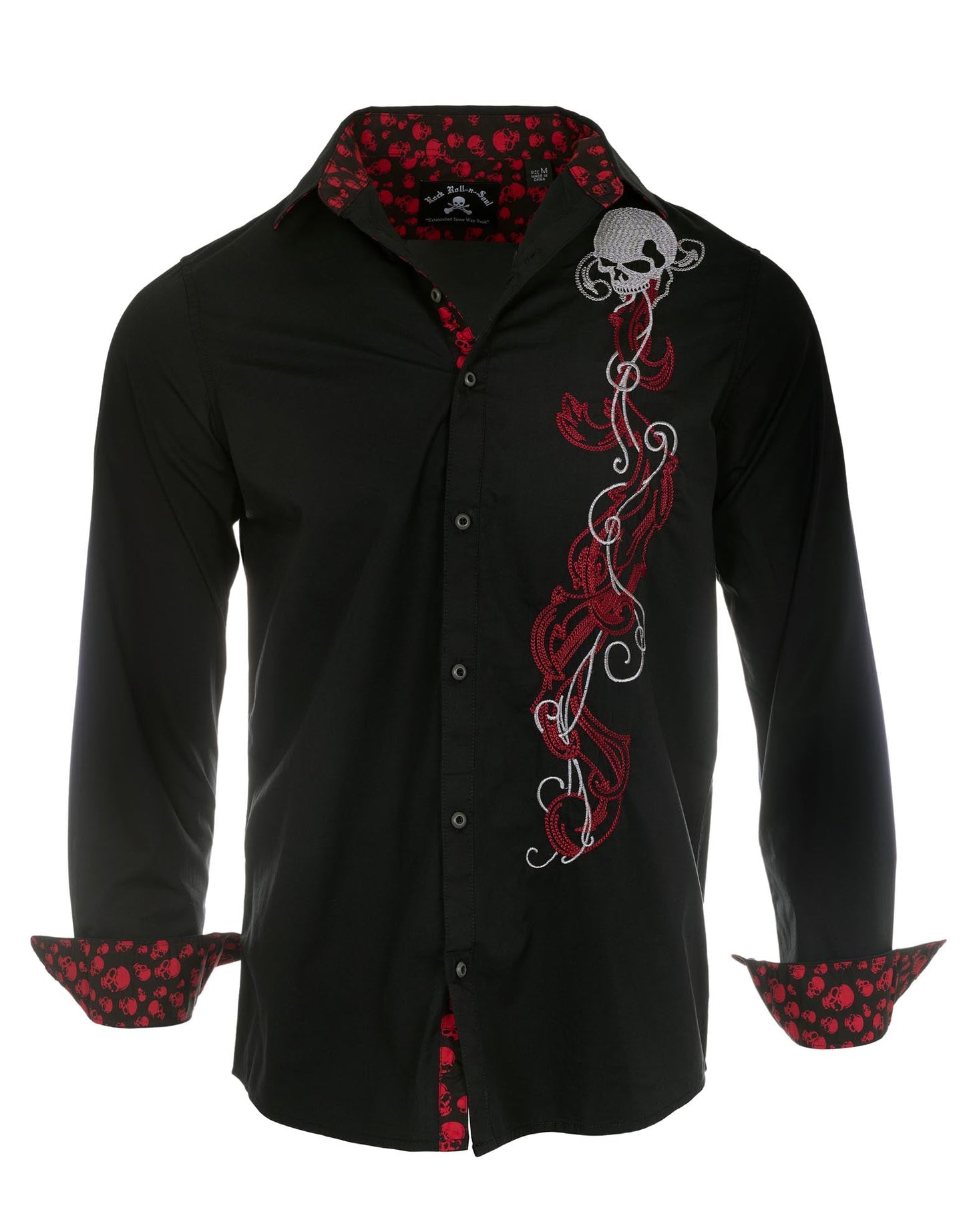 Smoking Skull Black
