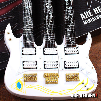Steve Vai Signature JEM Triple-Neck Miniature Guitar Replica Collectible