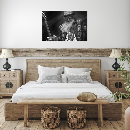 Billy F Gibbons - Iconic Photo - Metal Wall Art