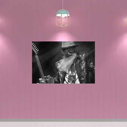 Billy F Gibbons - Iconic Photo - Metal Wall Art