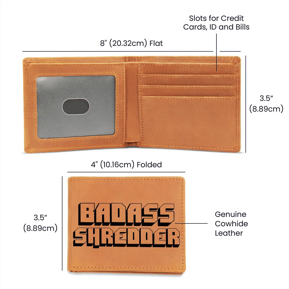 BADASS SHREDDER - Leather Wallet for Guitar Players