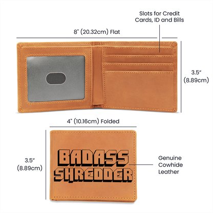 BADASS SHREDDER - Leather Wallet for Guitar Players
