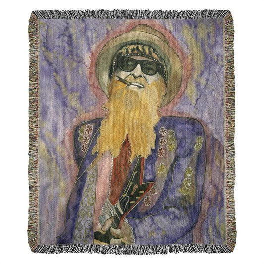 Billy F Gibbons - 50” x 60” woven blanket