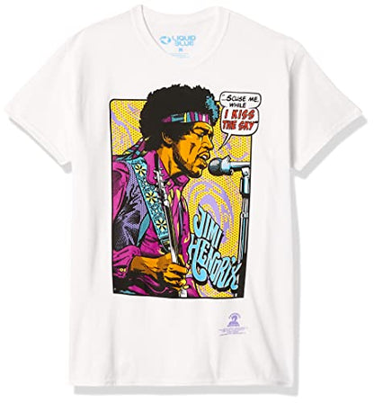 Jimi Hendrix Pop Art Mens T-shirt